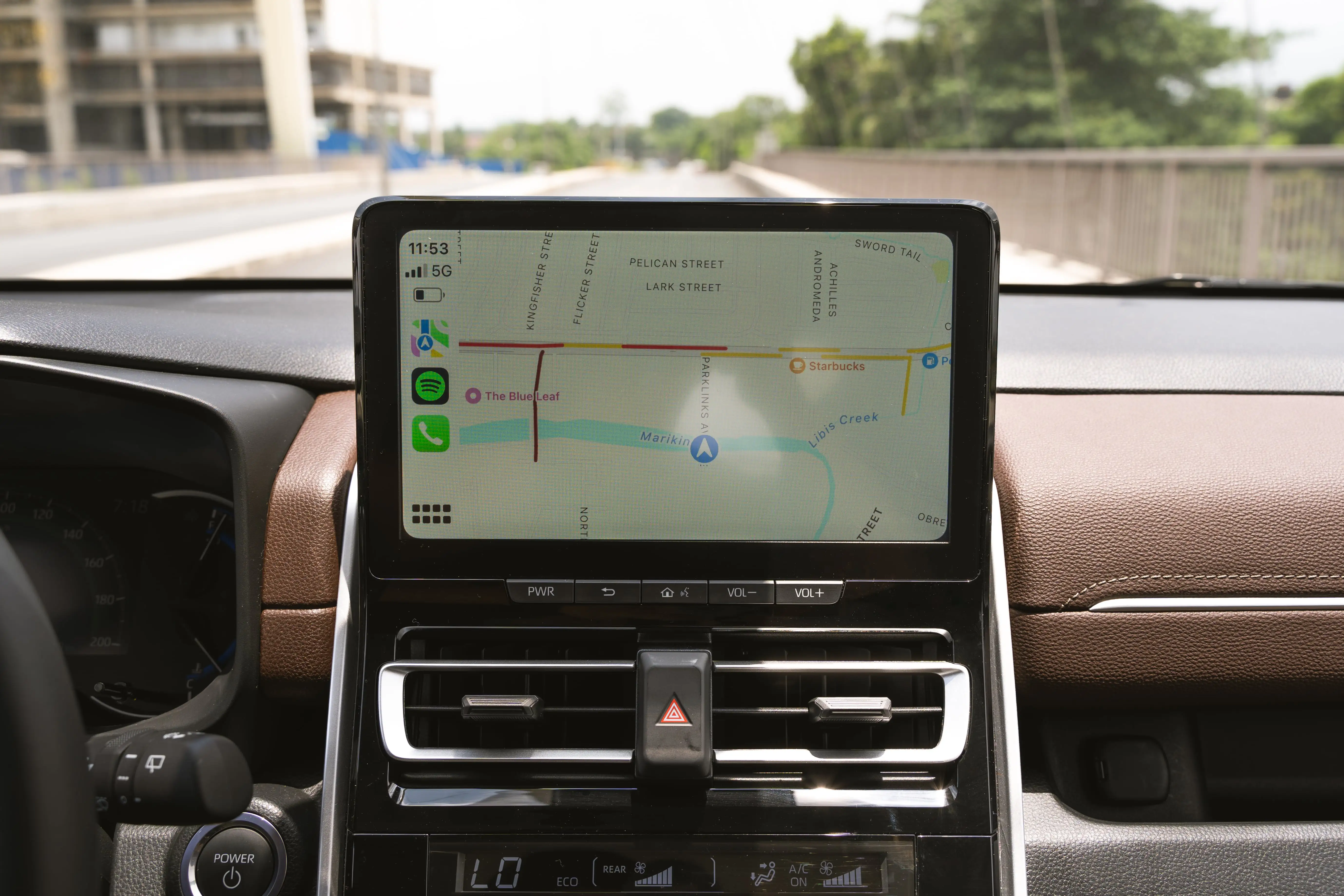Dashboard and steering wheel