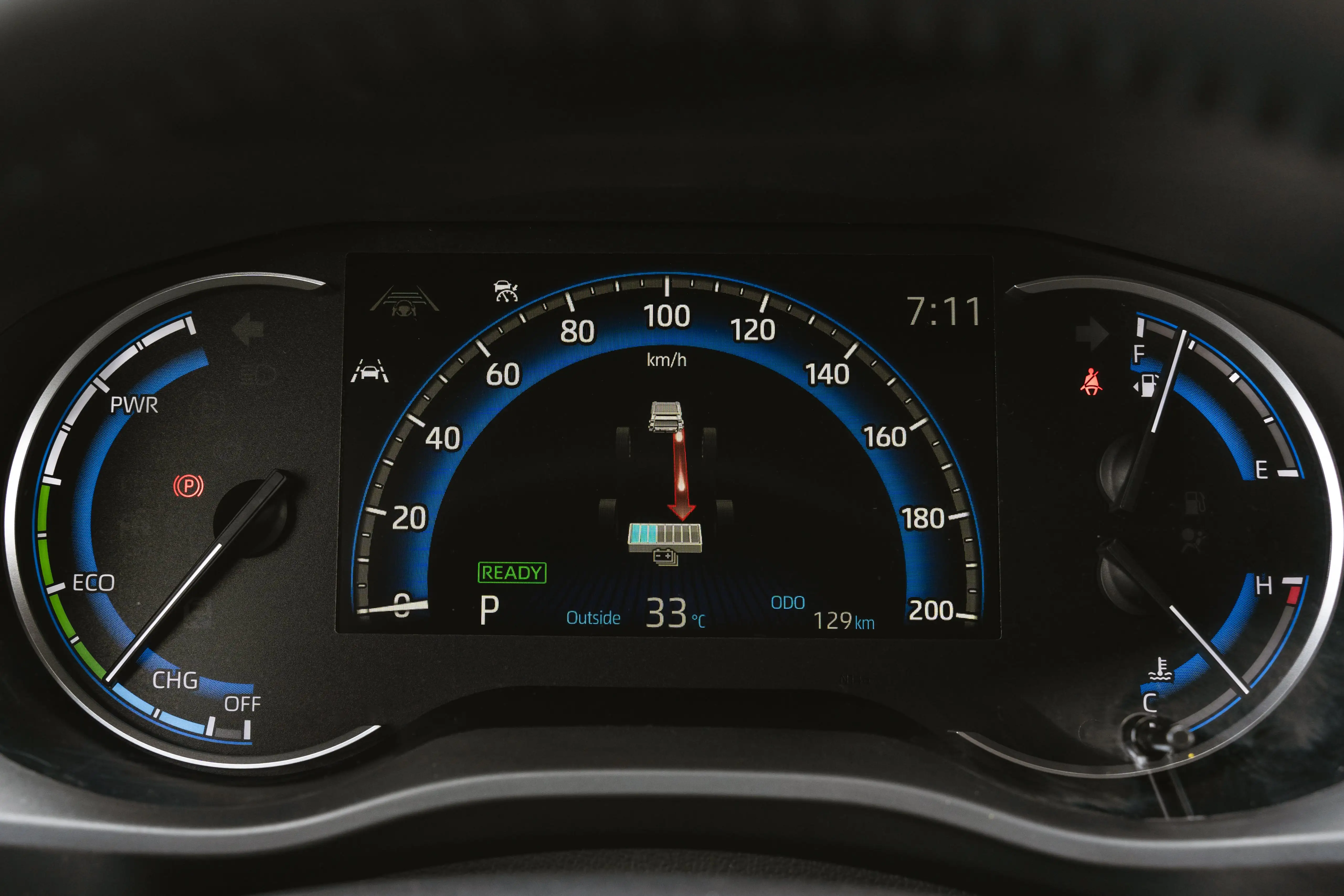 Dashboard and steering wheel