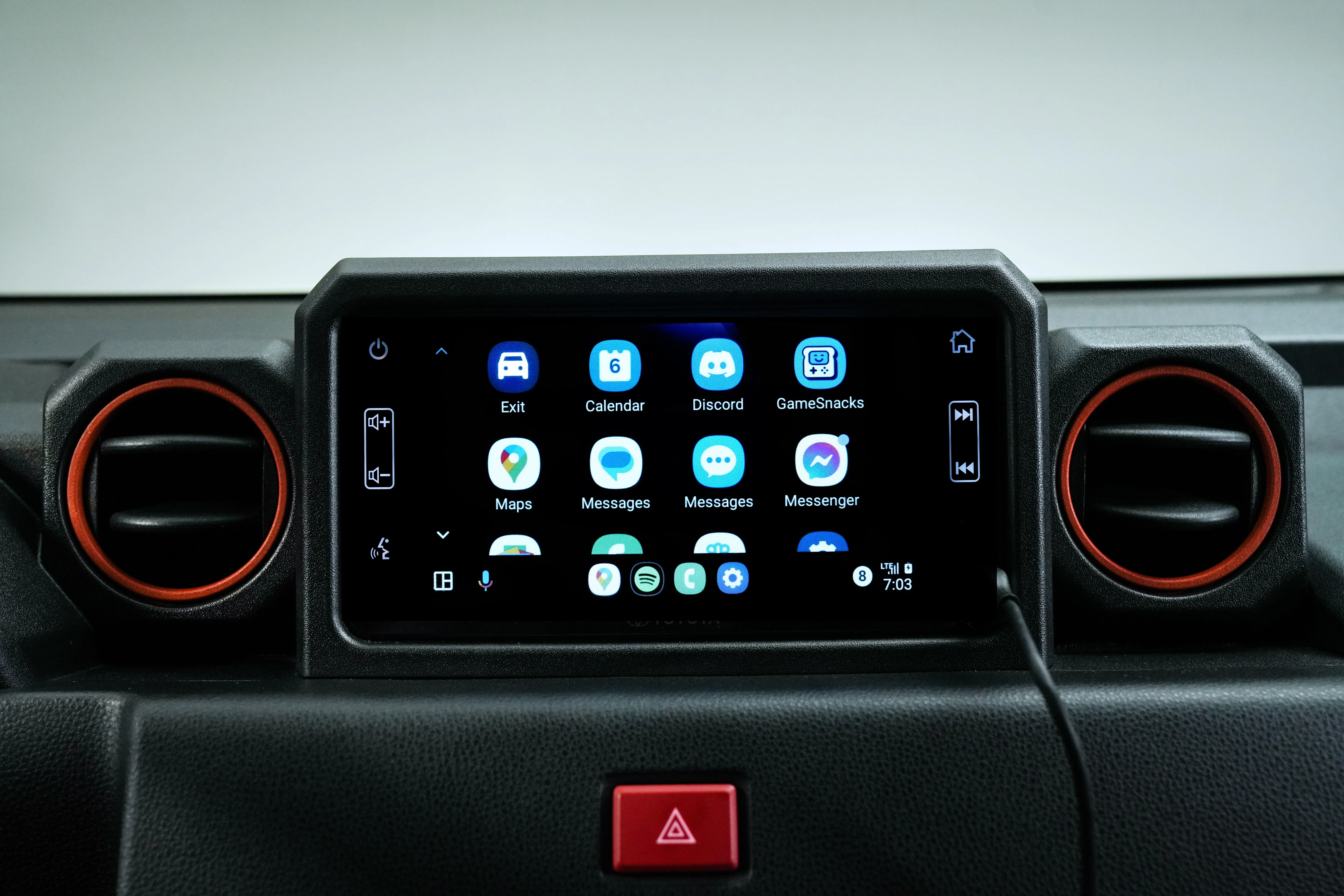 Dashboard and steering wheel