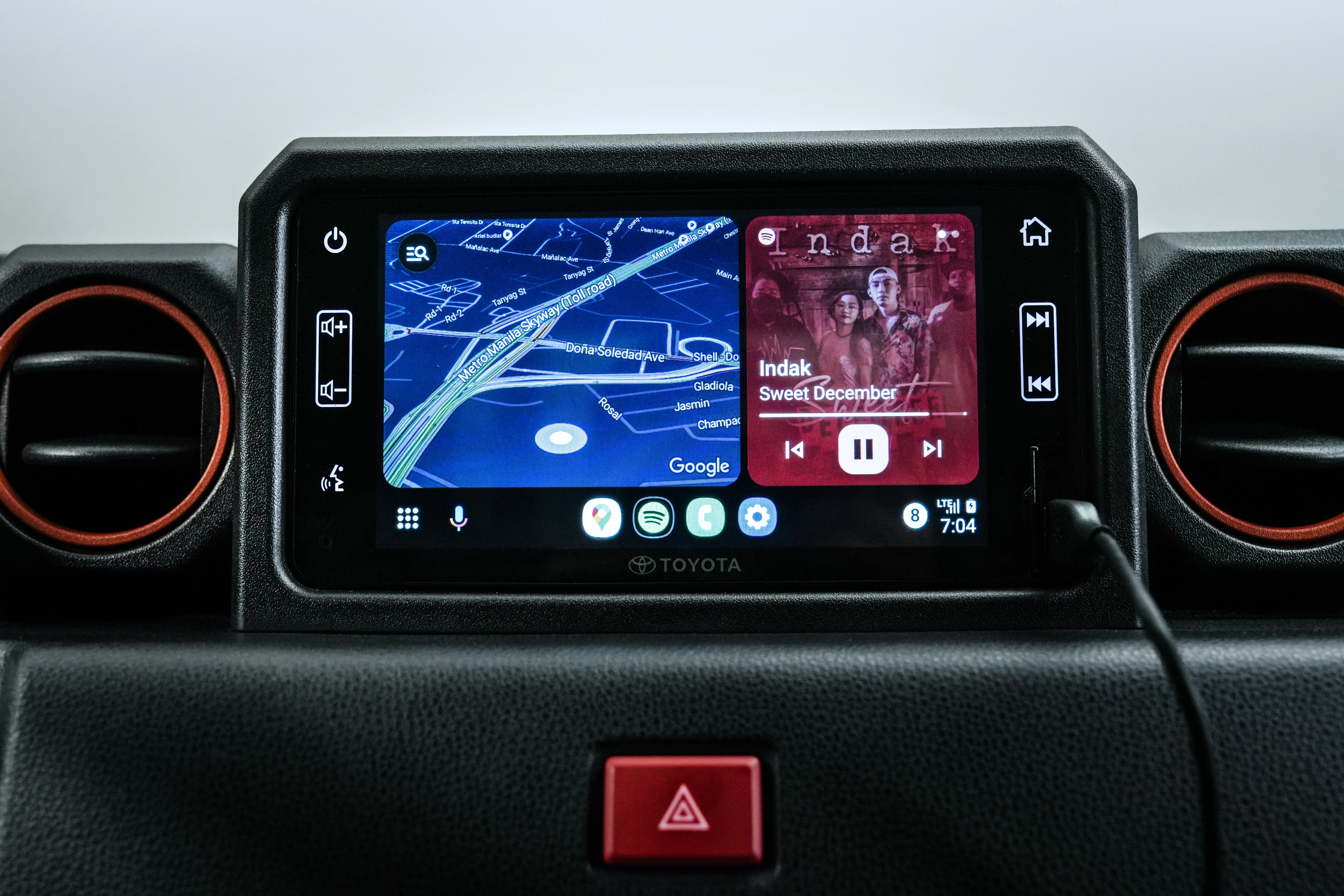 Dashboard and steering wheel